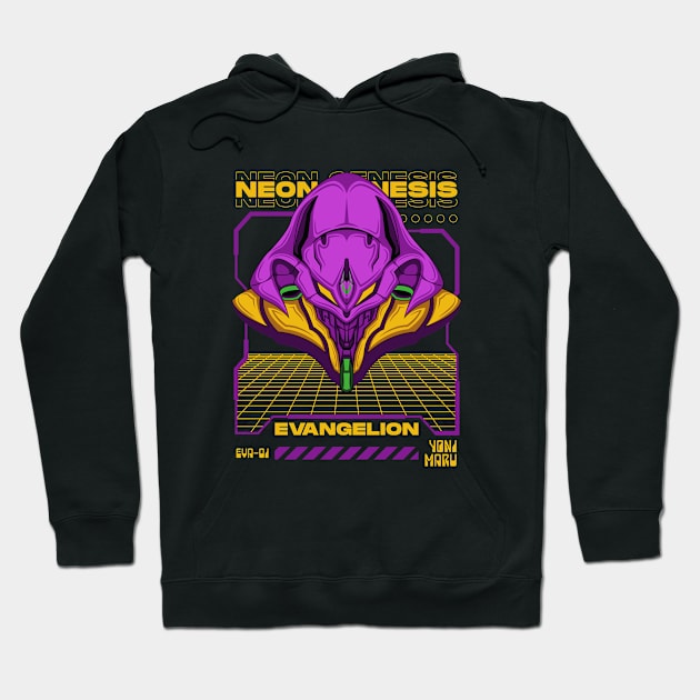 Evangelion : Unit-01 Hoodie by alifpunk